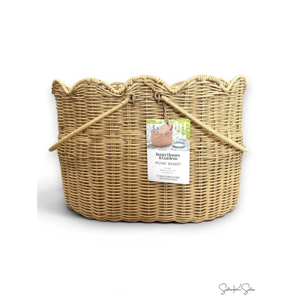 Better Homes & Gardens Rattan Picnic Basket